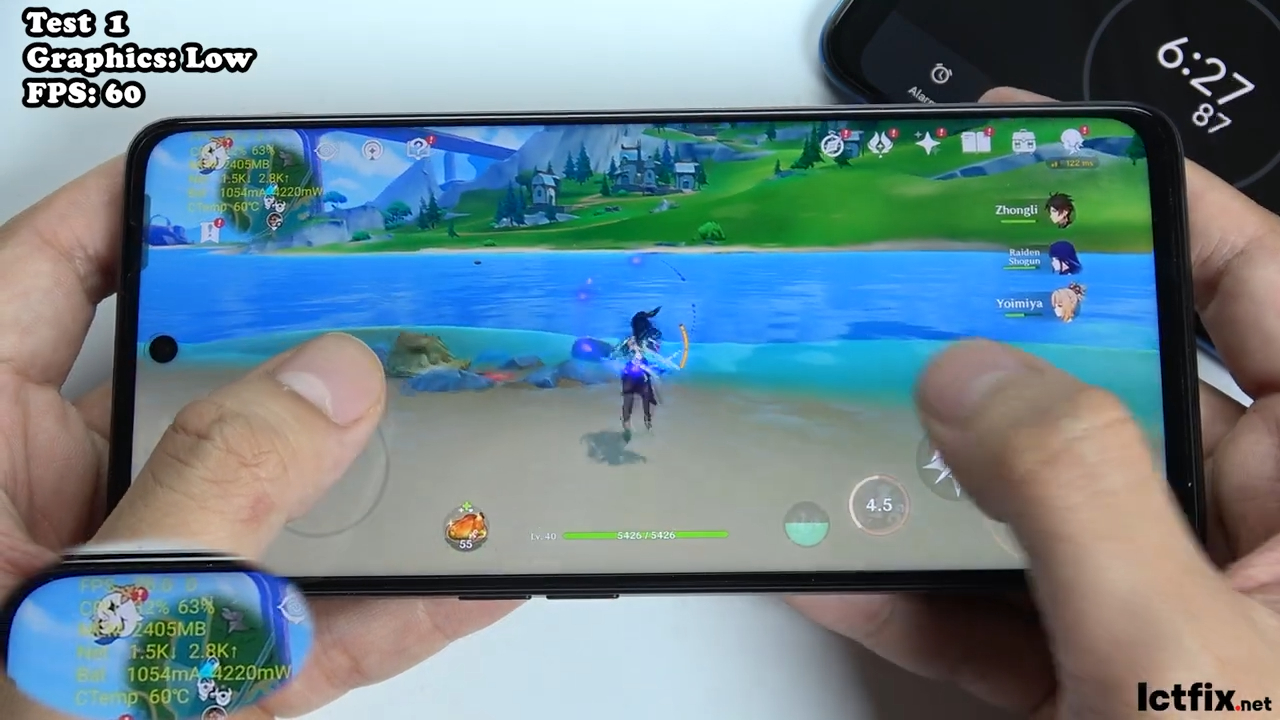 Oppo A98 Genshin Impact Gaming test 