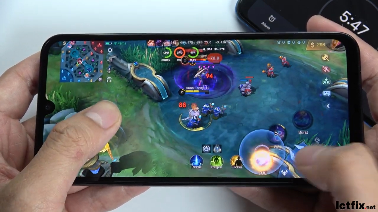 Samsung Galaxy M15 Mobile Legends Gaming test 