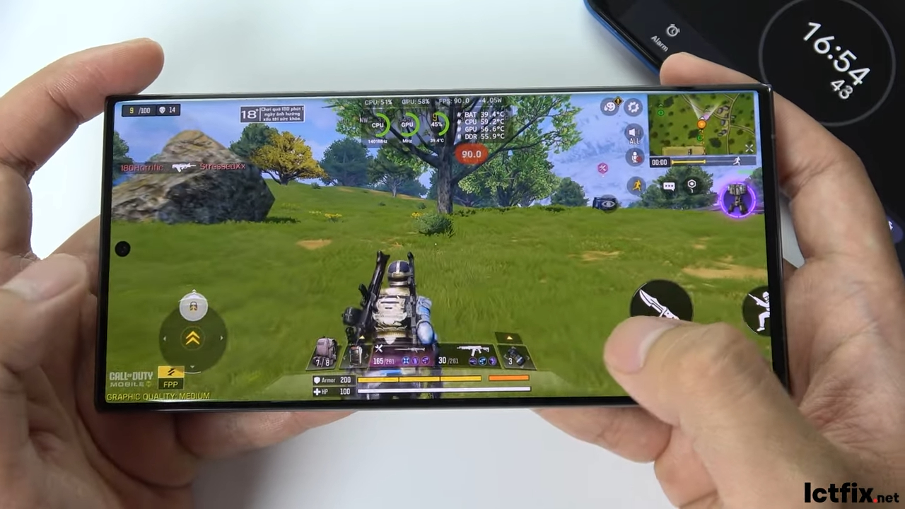 Samsung Galaxy S23 Ultra Call of Duty Mobile Gaming test