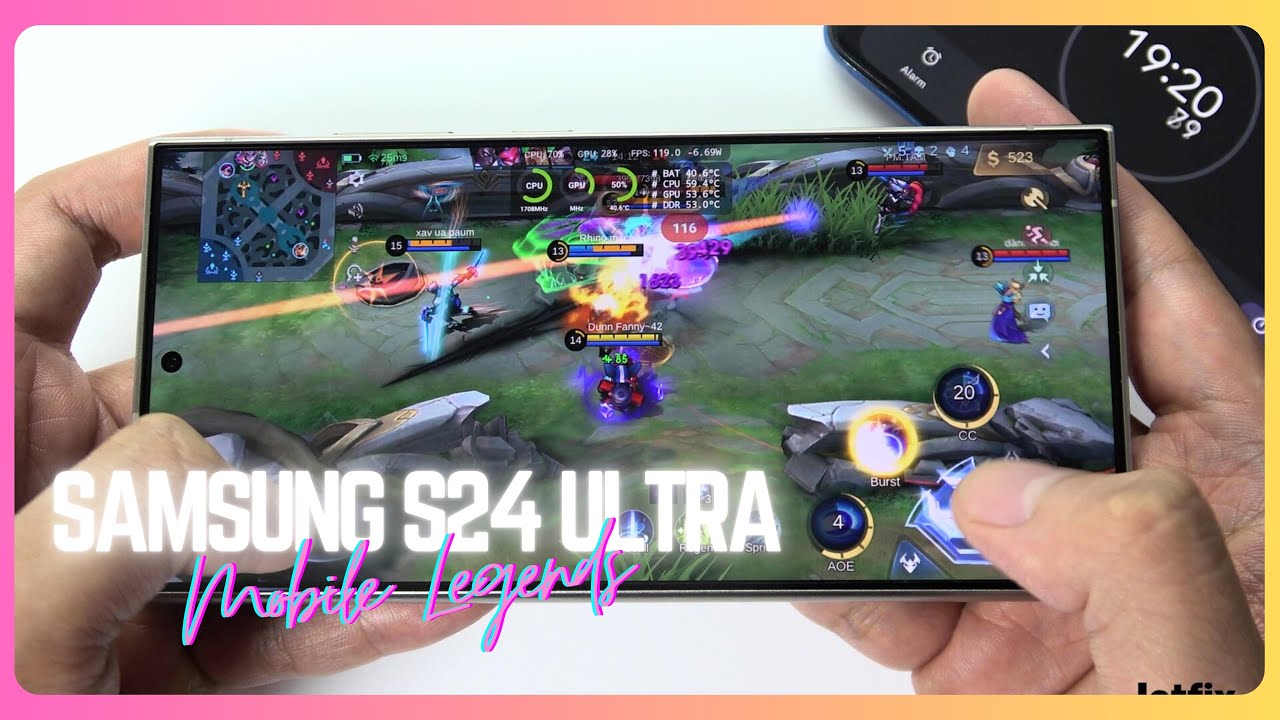 Samsung Galaxy S24 Ultra Mobile Legends Gaming Test 2024 Snapdragon 8 2024 05 