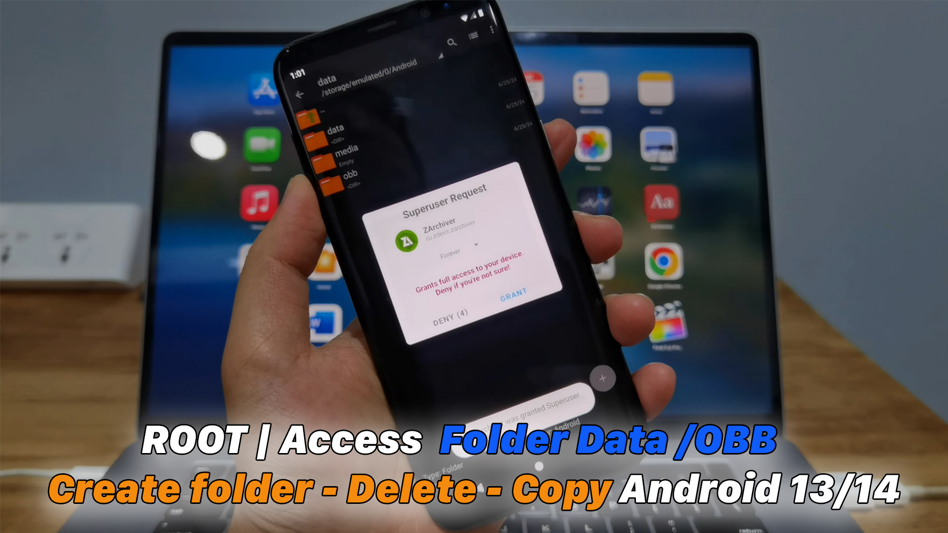 ROOT | Access Files Folder Data /OBB Create folder - Delete - Copy Android  13/14 - ICTfix