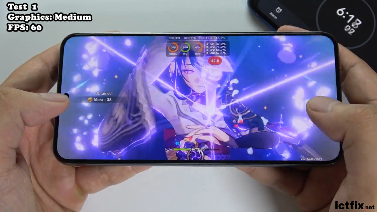 Samsung Galaxy S22 Plus Genshin Impact Gaming test 