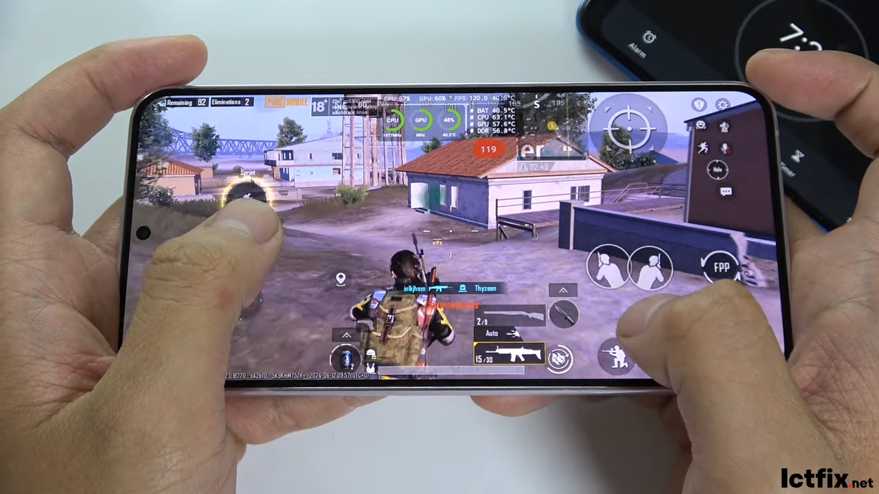 Samsung Galaxy S23 Plus PUBG 120 FPS Gaming test 