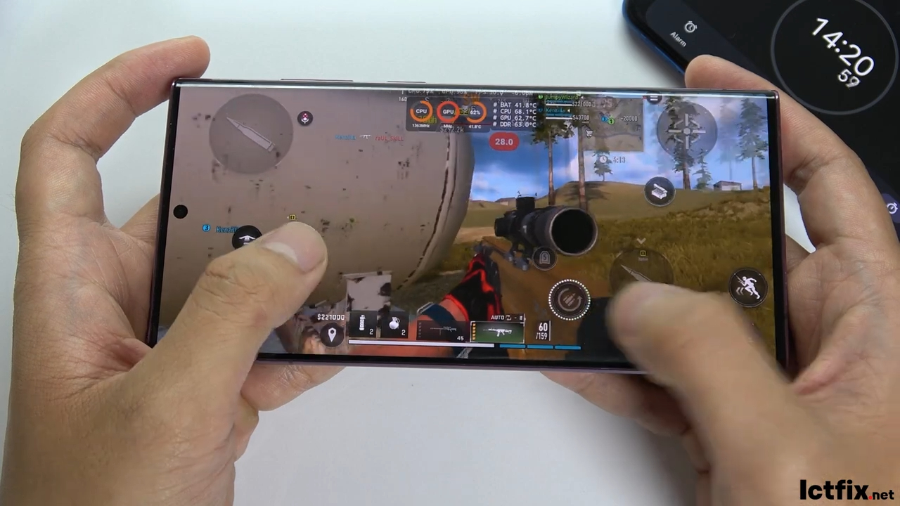 Samsung S22 Ultra Call of Duty Warzone Mobile Gaming test 
