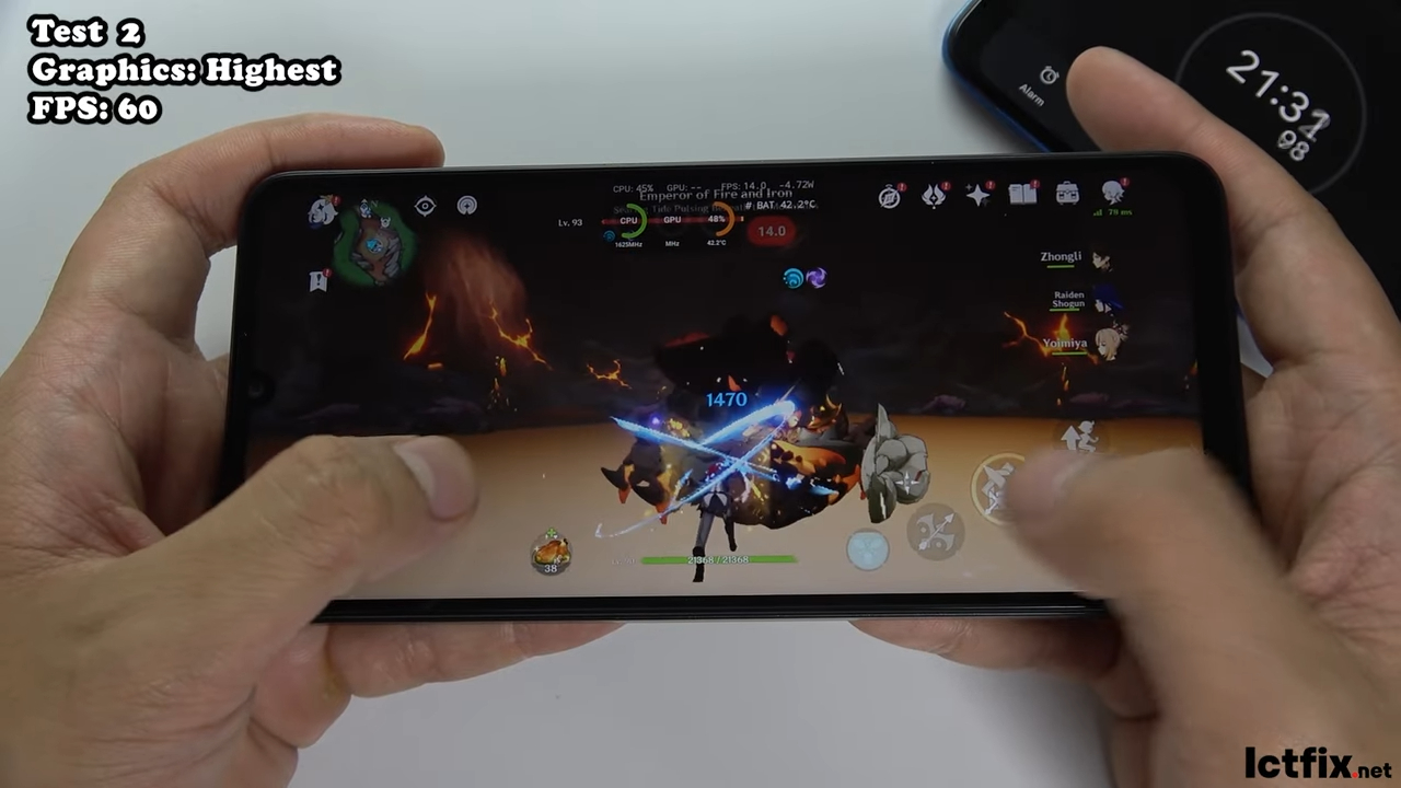 Xiaomi Redmi 13C Genshin Impact Gaming test