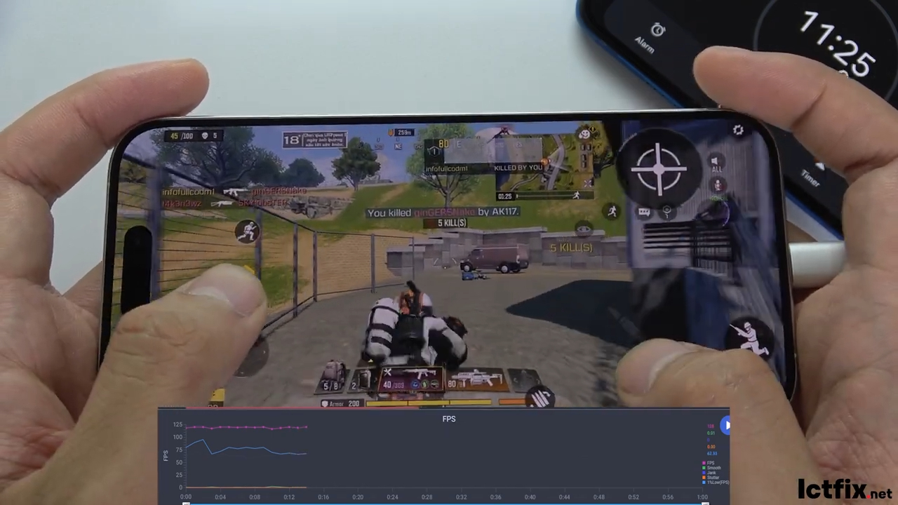 iPhone 15 Pro Call of Duty Mobile Gaming test