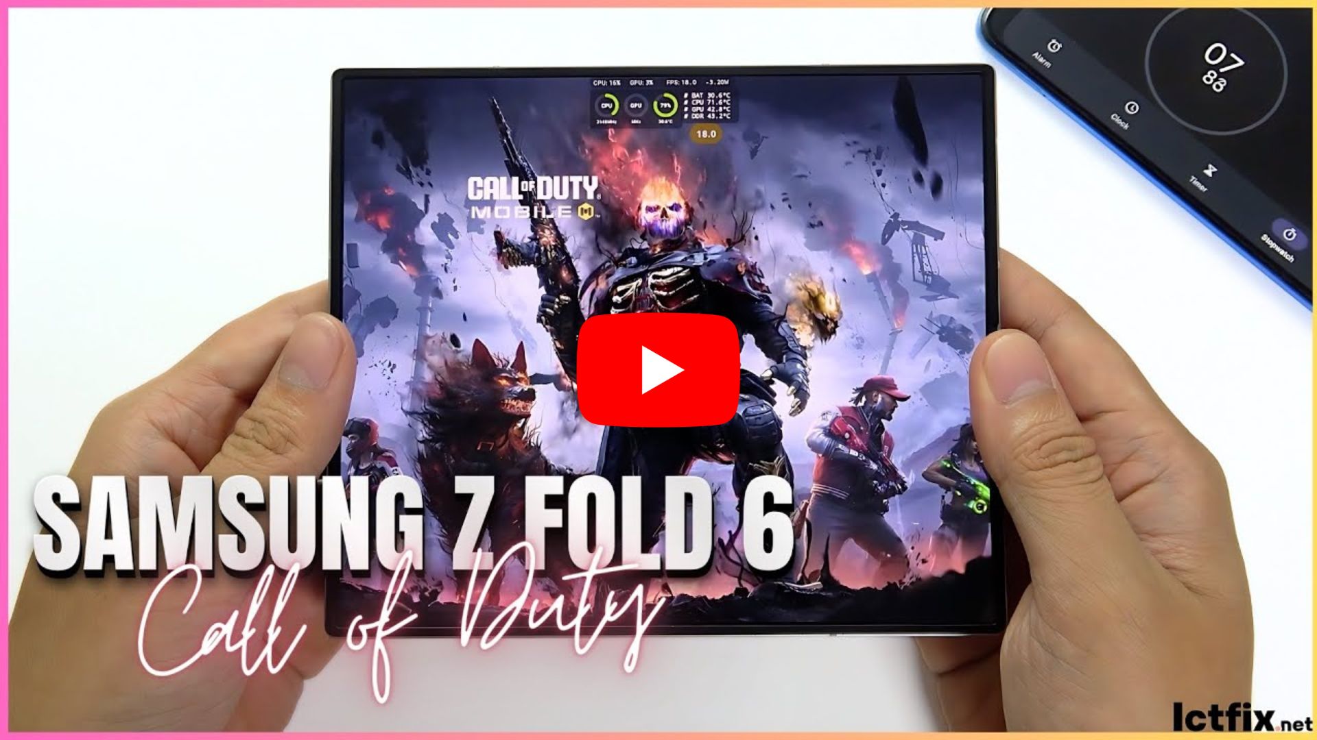 Samsung Z Fold 6 Call of DUTY Mobile Gaming test