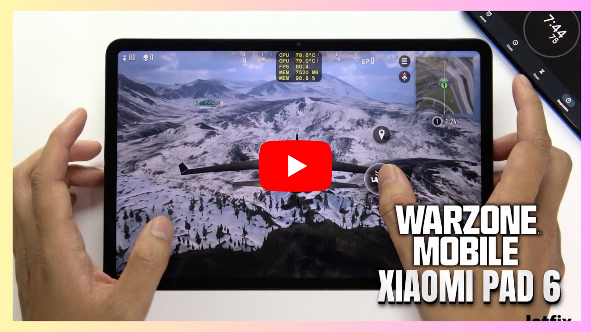 Xiaomi Pad 6 Call of Duty Warzone Mobile Gaming test