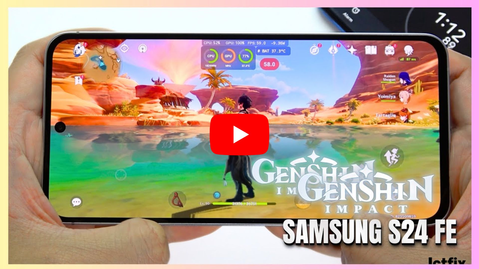 Samsung Galaxy S24 FE Genshin Impact Gaming test 