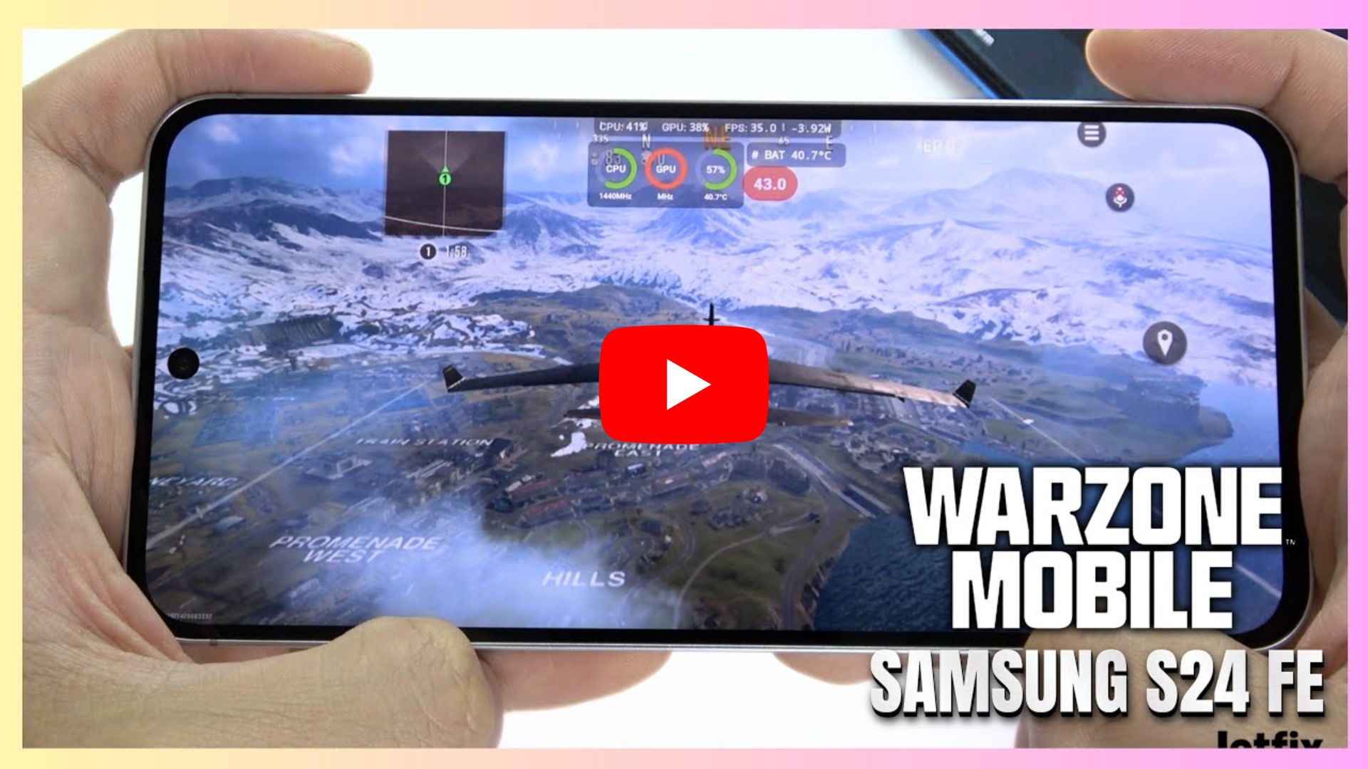 Samsung Galaxy S24 FE Call of Duty Warzone Gaming test 