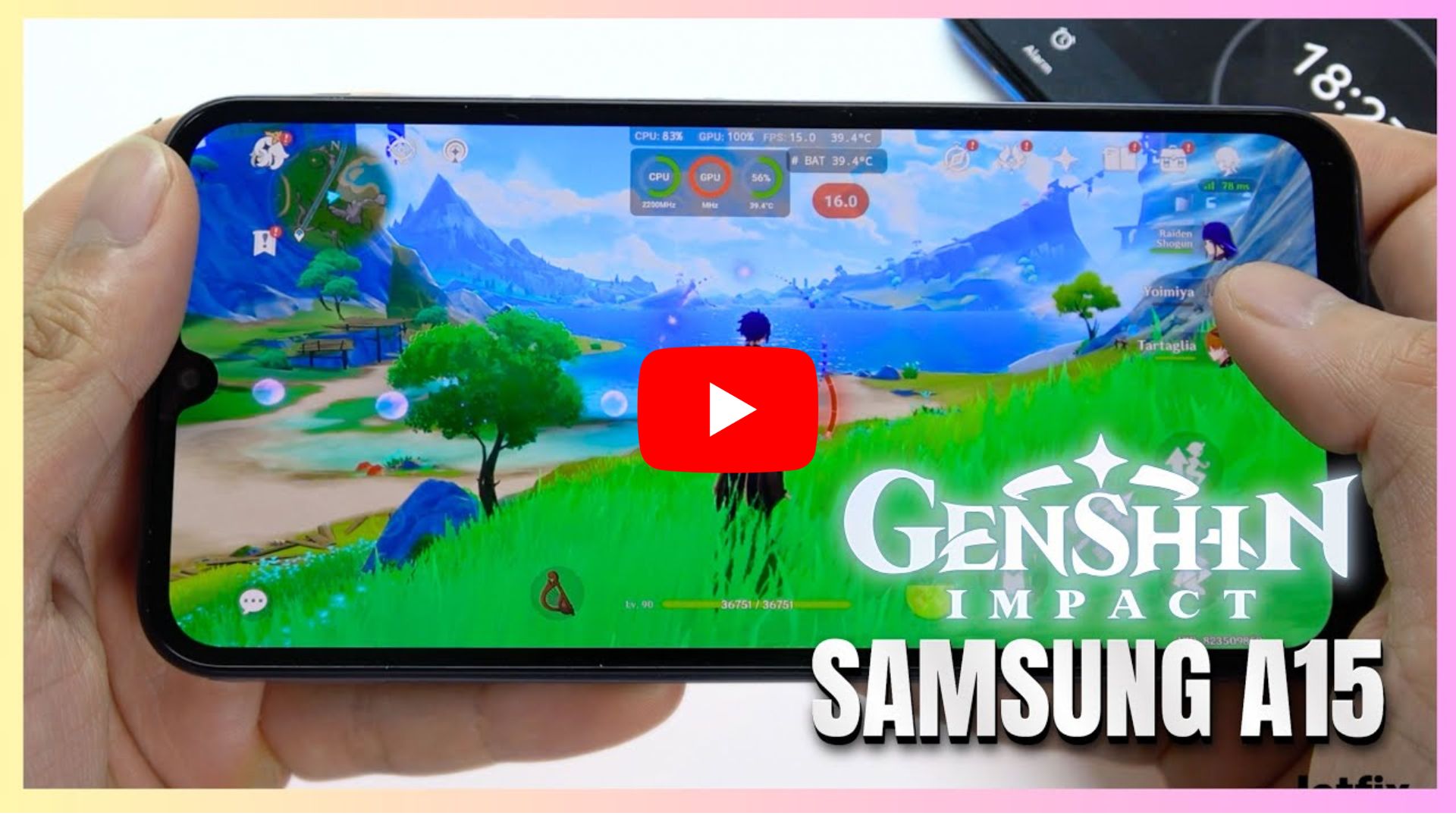 Samsung Galaxy A15 5G Genshin Impact Gaming test 