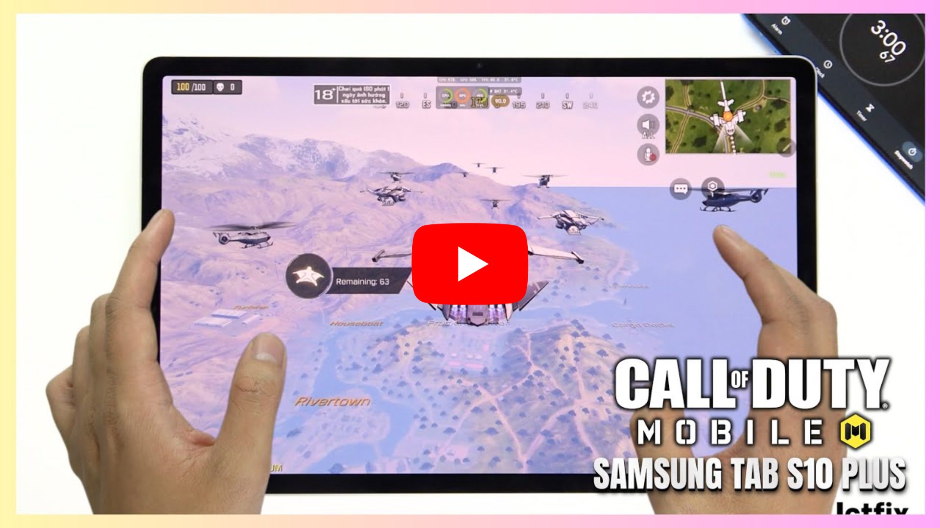 Samsung Tab S10 Plus Call of Duty Mobile Gaming test