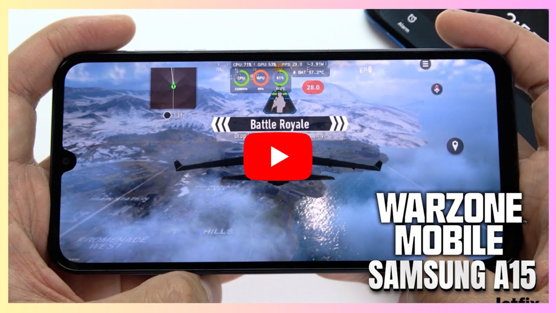 Samsung Galaxy A15 5G Call of Duty Wazone Mobile Gaming test