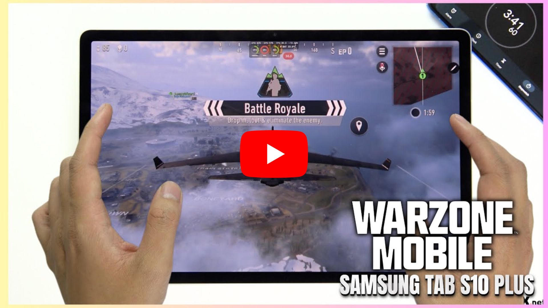 Samsung Tab S10 Plus Call of Duty Warzone Mobile Gaming test