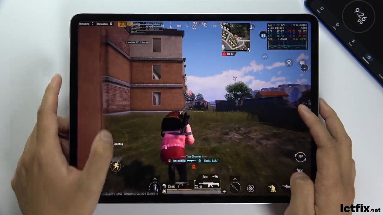 iPad Air 6 13 inch PUBG Mobile Gaming test