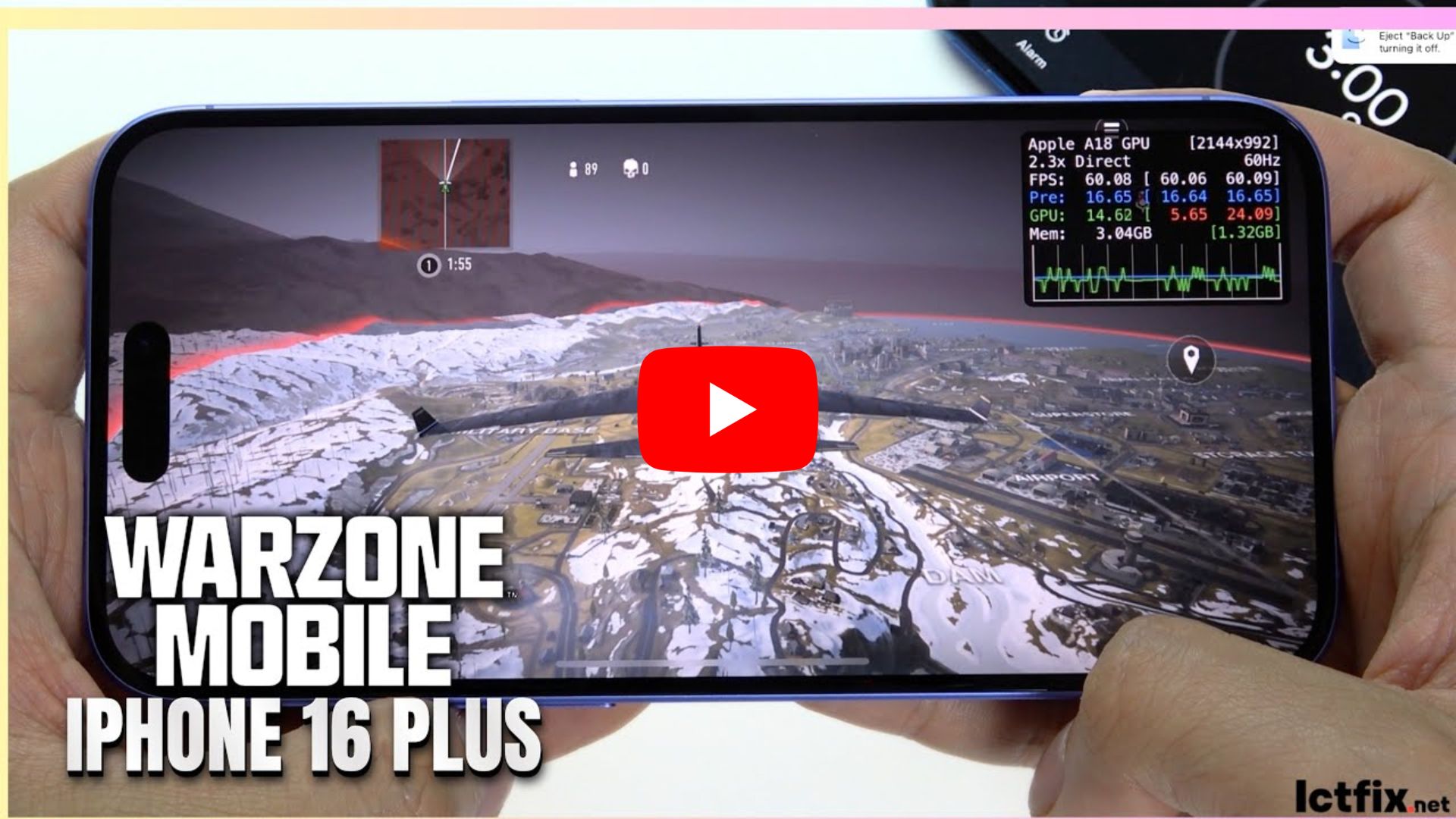 iPhone 16 Plus Call of Duty Warzone Mobile Gaming test