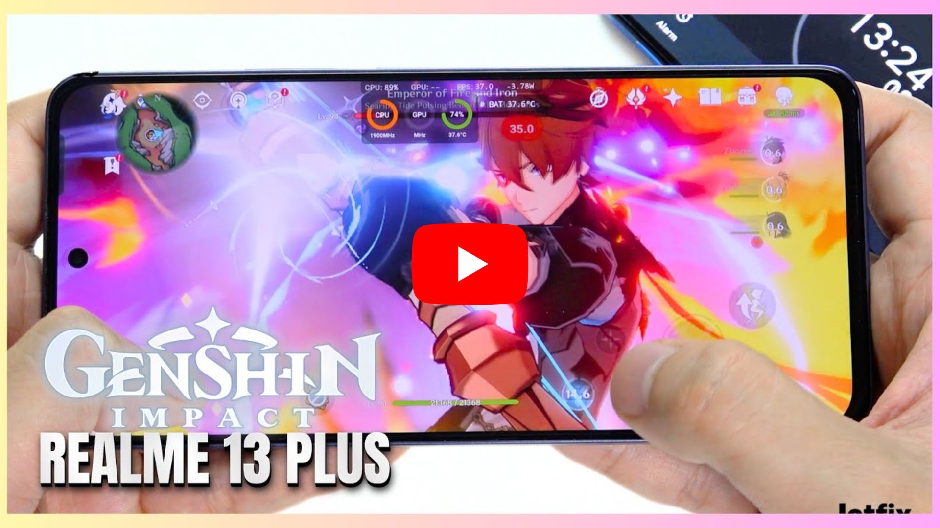 Realme 13 Plus Genshin Impact Gaming test | Dimensity 7300, 120Hz Display