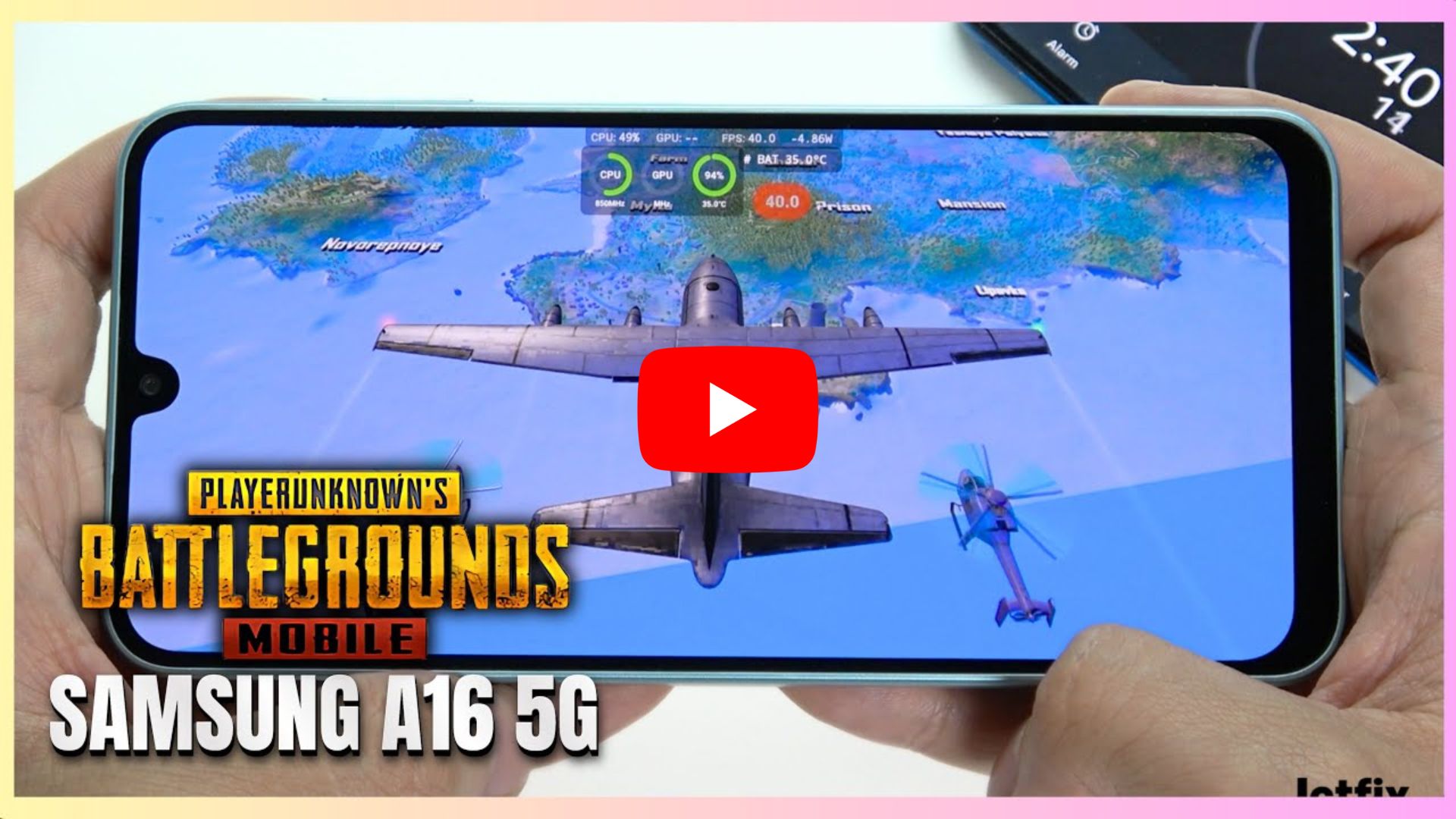 Samsung Galaxy A16 5G PUBG Mobile Gaming test 