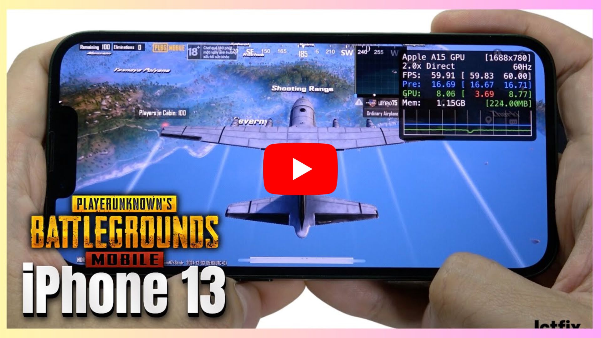 iPhone 13 PUBG Mobile Gaming test