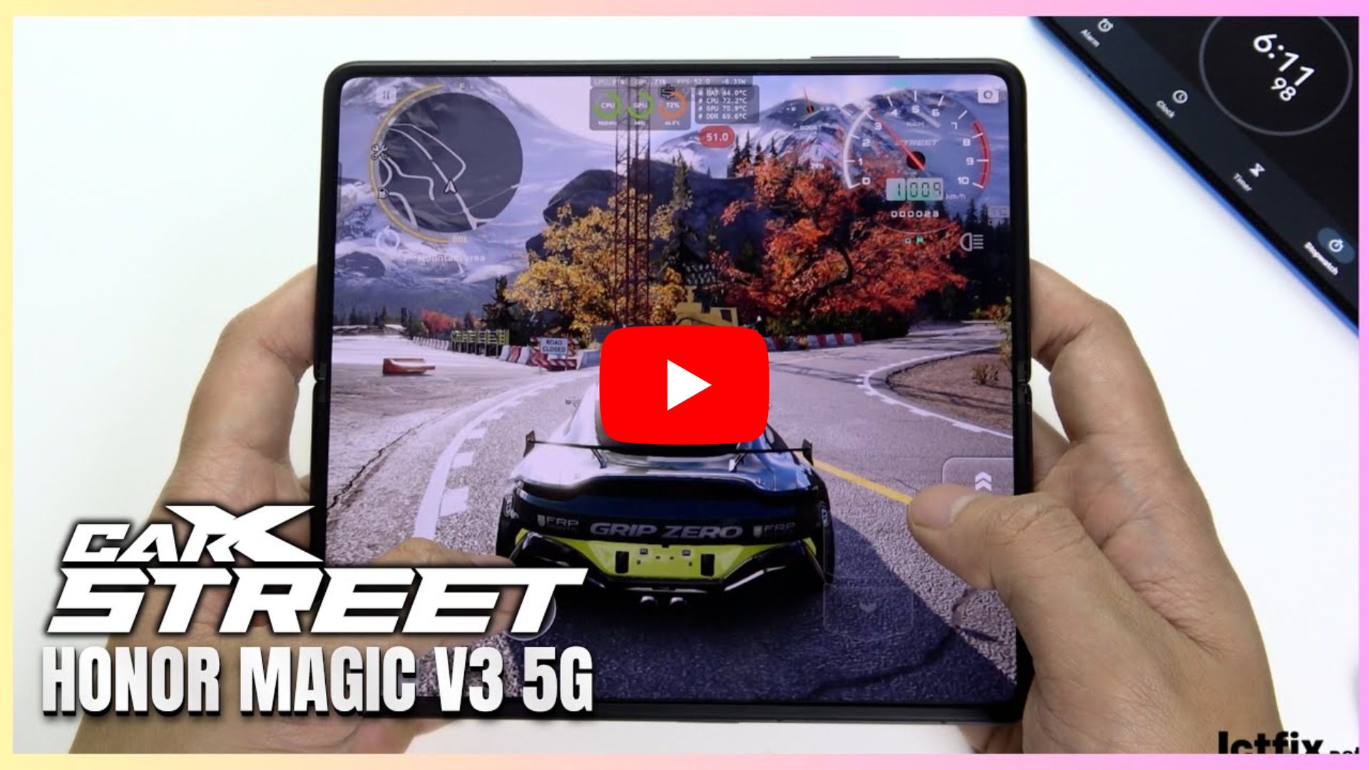 HONOR Magic V3 5G CarX Street Gaming test 