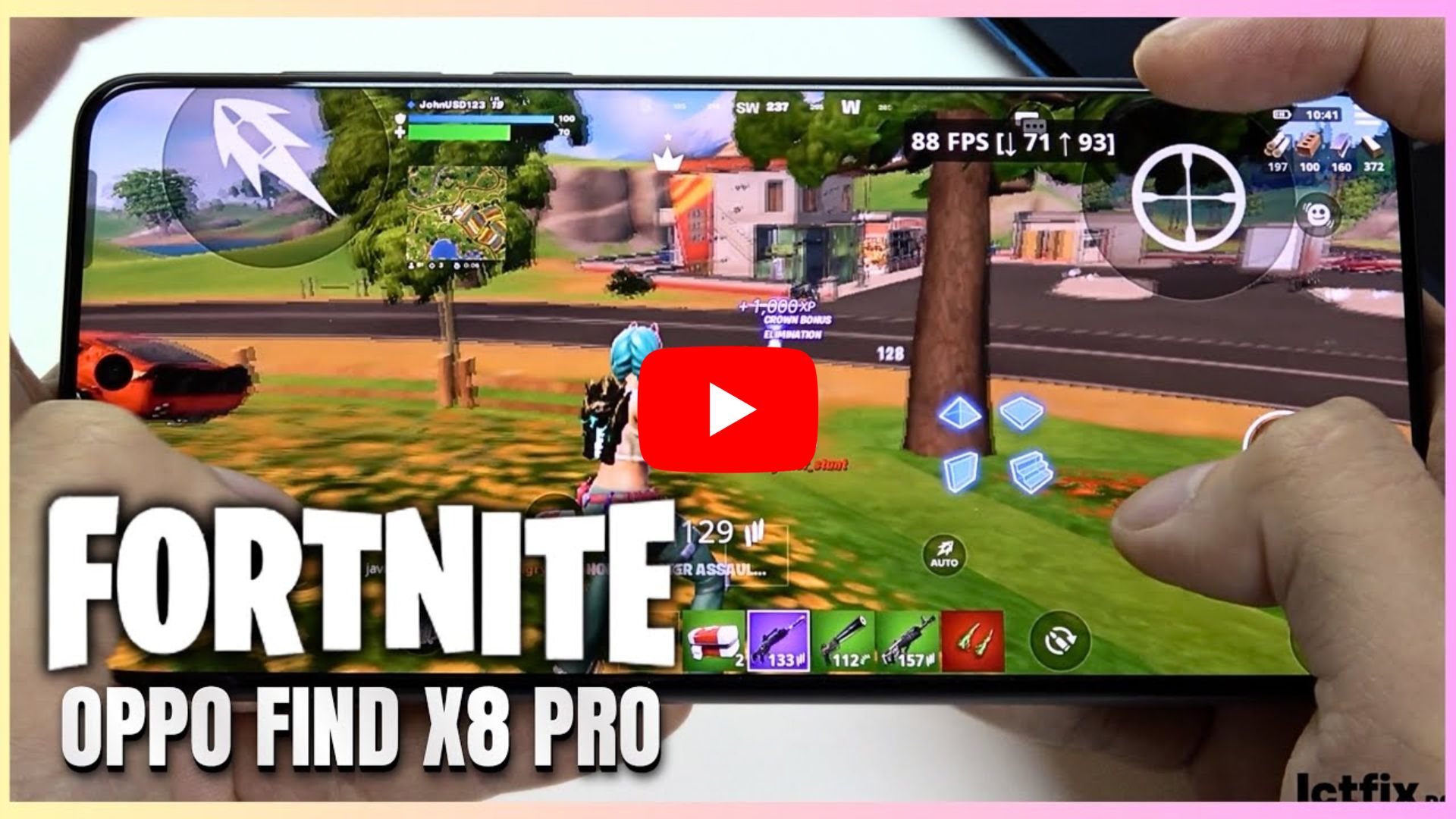 Oppo Find X8 Pro Fortnite Mobile Gaming test 