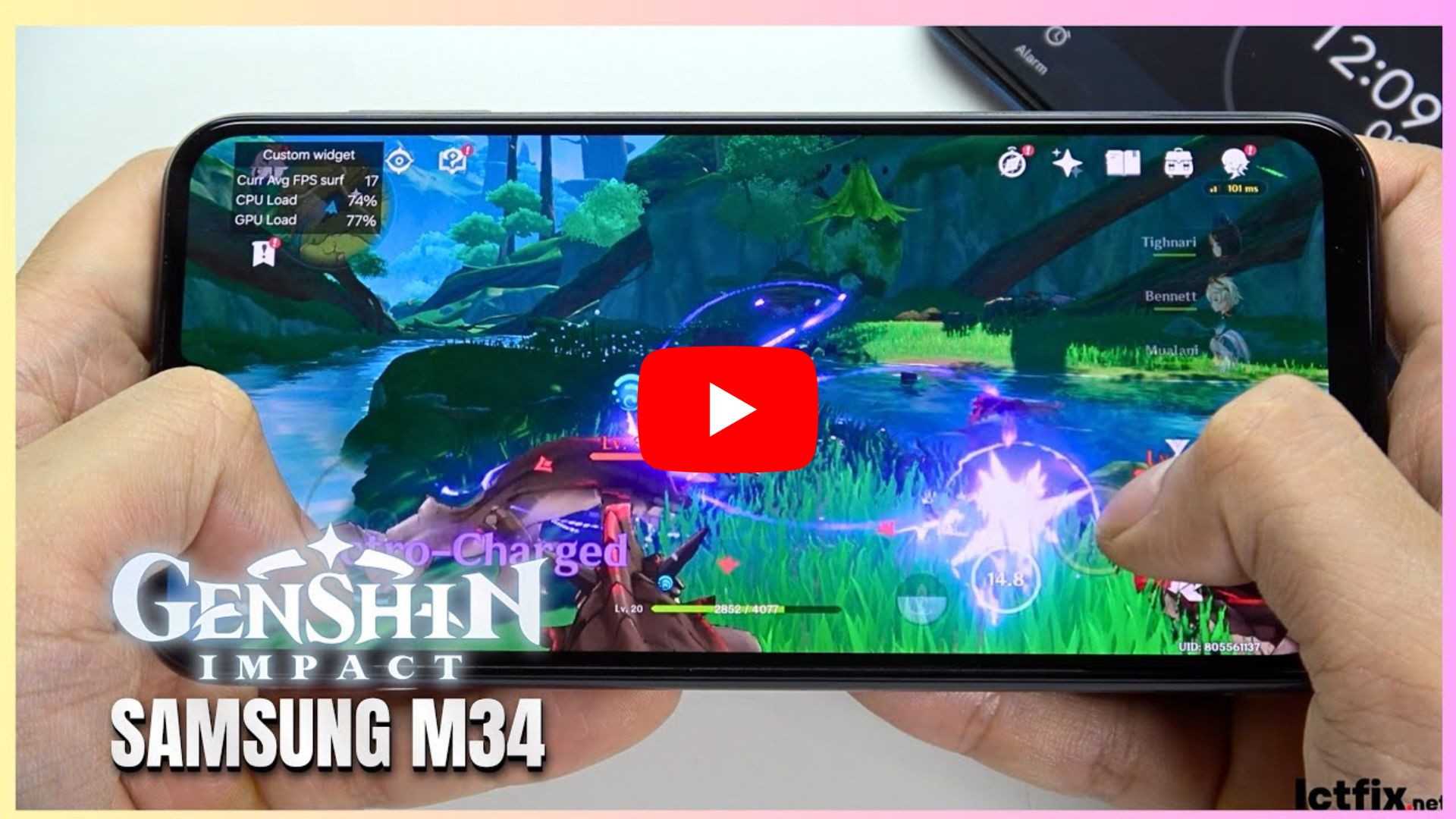 Samsung Galaxy M34 Genshin Impact Gaming test 