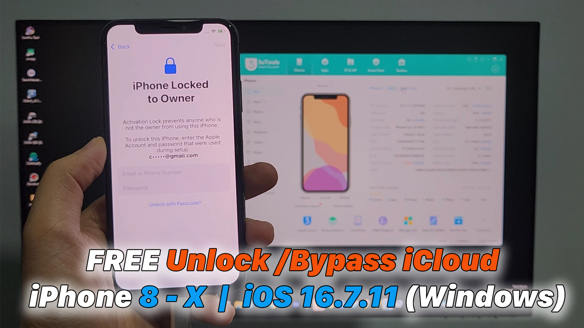 FREE Unlock /Bypass iCloud iPhone 8 - X | iOS 16.7.11 (Windows) - ICTfix