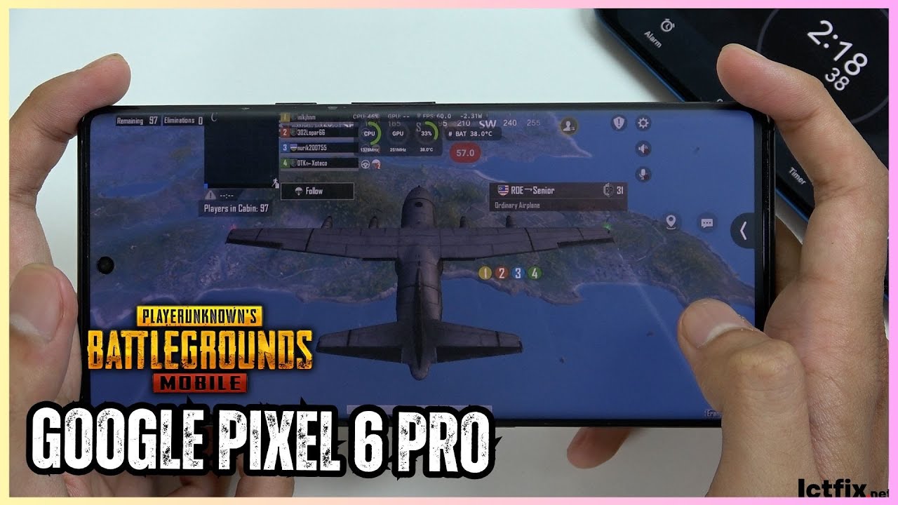 google pixel 6 pro pubg fps