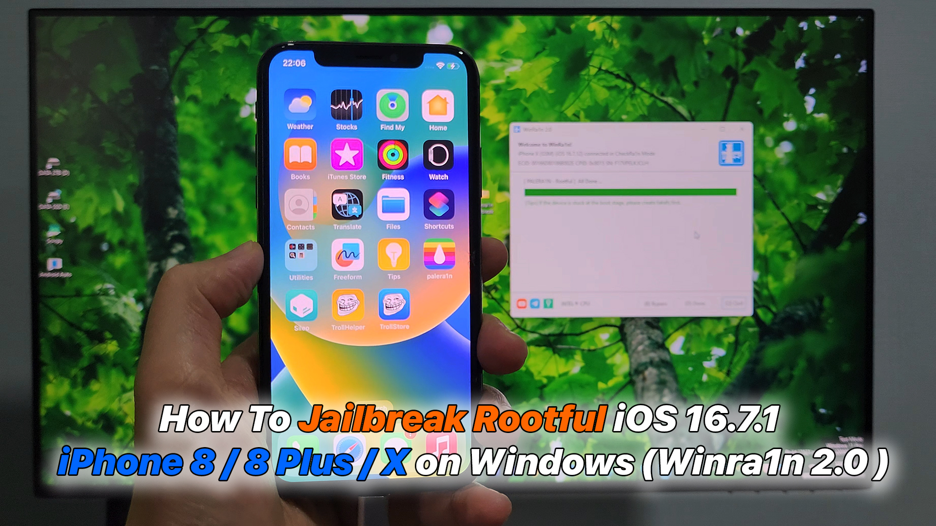 how-to-jailbreak-rootful-ios-16-7-1-iphone-8-8-plus-x-on-windows
