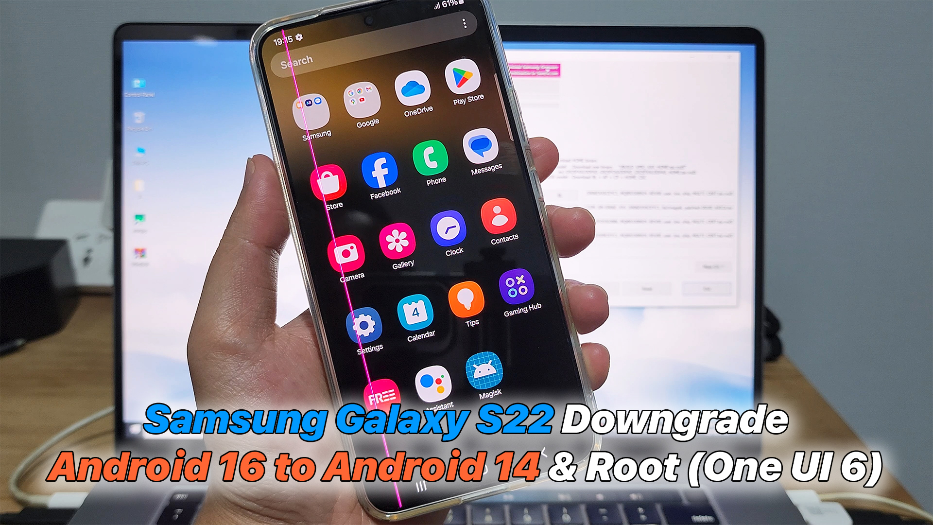 Samsung Galaxy S22 Downgrade Android 16 to Android 14 & Root (One UI 6 ...