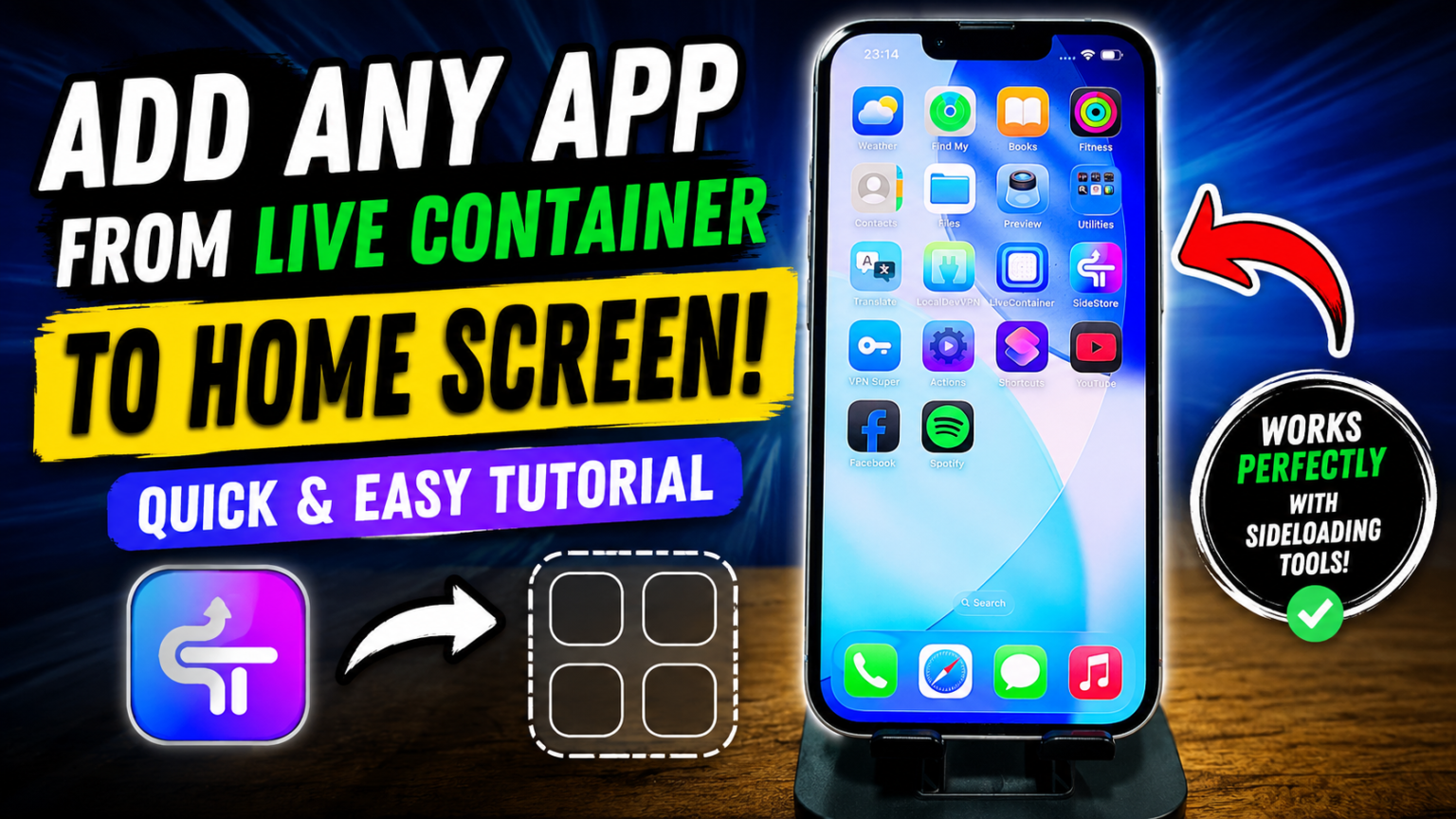 How to Add LiveContainer Apps to Home Screen - ICTfix