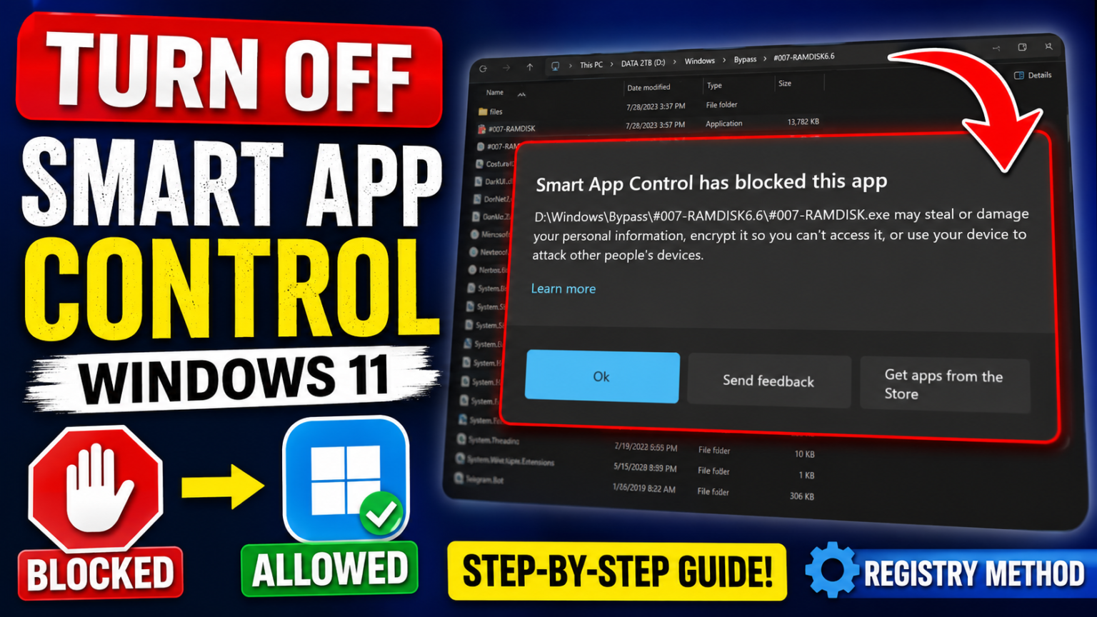 Smart App Control Error How to Turn Off